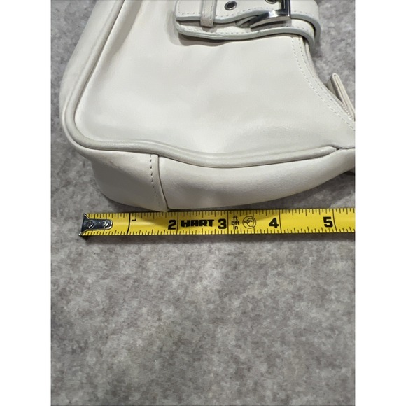 Vintage Tignanello Cream Leather Small Handbag EUC Mini - Picture 6 of 10